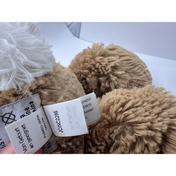 Jellycat Bashful Wriggle Bunny Plush Medium 2016 Rabbit Tan & Cream Shaggy Fur - Picture 11 of 14